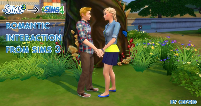 The Sims 4 Romantic Interaction from Sims 3 Image