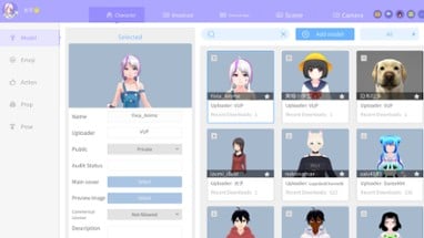 VUP- VTuber & Animation & motion capture & 3D & Live2D Image