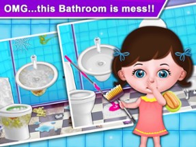 Baby Girl Home Cleaning Image