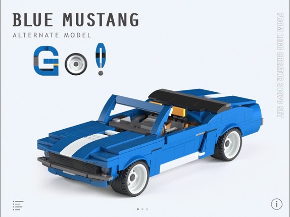 Blue Mustang for LEGO 31070 Image