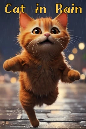 Cat in Rain Image