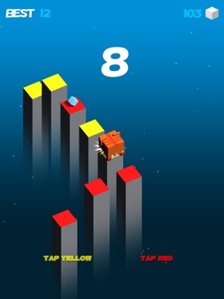 Color Cube Jump Fall Down Games screenshot