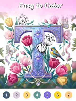 Letter Art Coloring Book screenshot