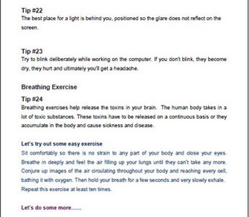 100 Tips to Stop Headache screenshot