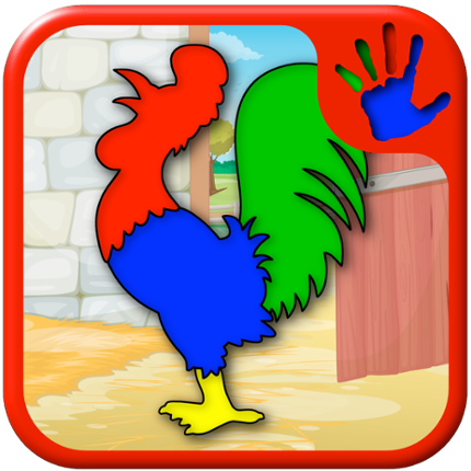 Kids Farm and Animal Jigsaw Puzzle - educational young childrens game for preschool and toddlers Image
