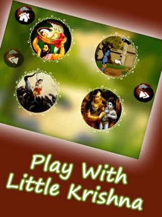 Little Krishna jighsaw puzzle free game for kids - the hindu divine god krishna lila Image