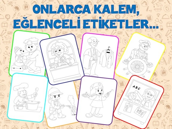Meslekler Boyama Kitabı - Minik Bilge Meslekleri Öğreniyor Image