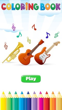 Music Coloring Book - Drawing and Painting Musical Instrument Game HD Image