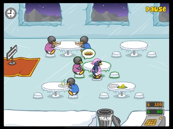 Penguin Diner: Restaurant Dash screenshot