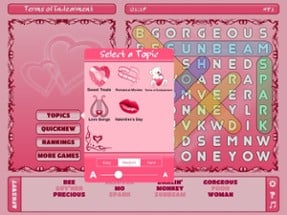 Valentine's Day Word Search HD Image