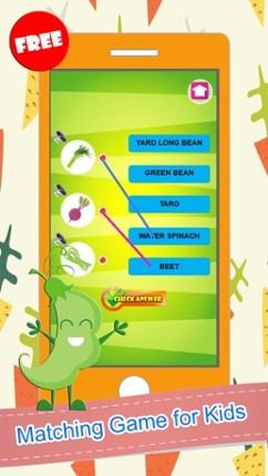 Vegetable Word Picture Matching Puzzles Fun Games screenshot