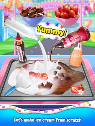 Frozen Ice Cream Roll Desserts screenshot