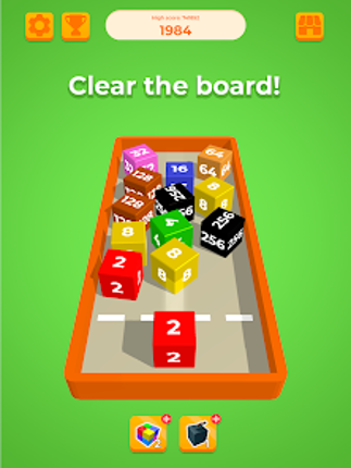 Chain Cube 2048: 3D merge game screenshot