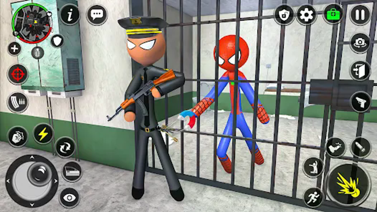Spider Stick Hero Prison Break Image