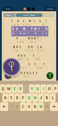 Cryptogram - Word Puzzle Games screenshot