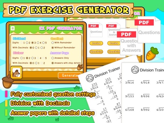 HF Division Trainer screenshot