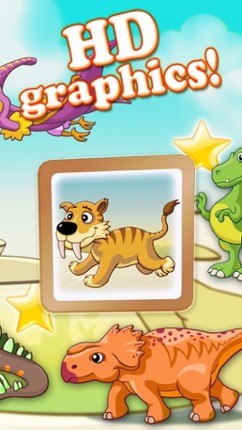 Jurassic dinosaur world pairs puzzle for toddlers and kids screenshot