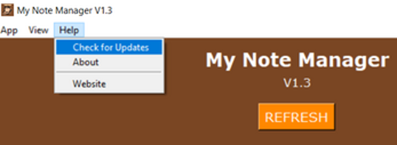 My Note Manager - Desktop Application screenshot