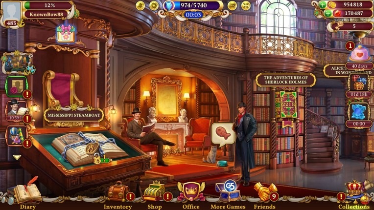 Sherlock: Hidden Object & Match-3 Mystery screenshot