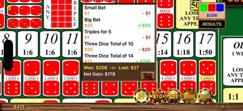 Sic Bo / Hi-Lo screenshot