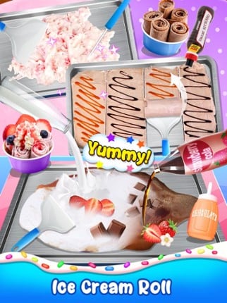 Frozen Ice Cream Roll Desserts screenshot