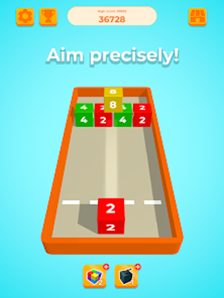 Chain Cube 2048: 3D merge game screenshot