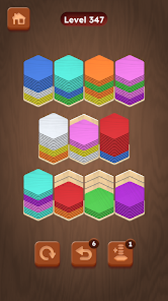 Wood Hexa Sort - Color Match Image