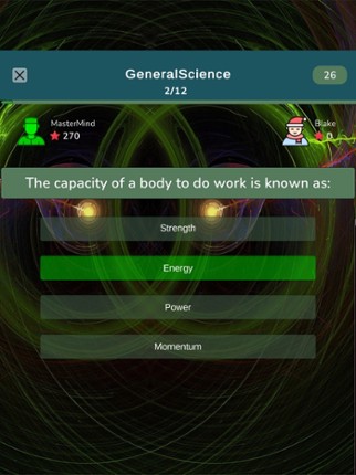 General Science Knowledge Test screenshot