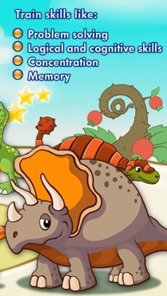 Jurassic dinosaur world pairs puzzle for toddlers and kids screenshot