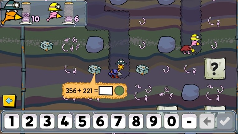 Miner Birds - Addition and Subtraction screenshot