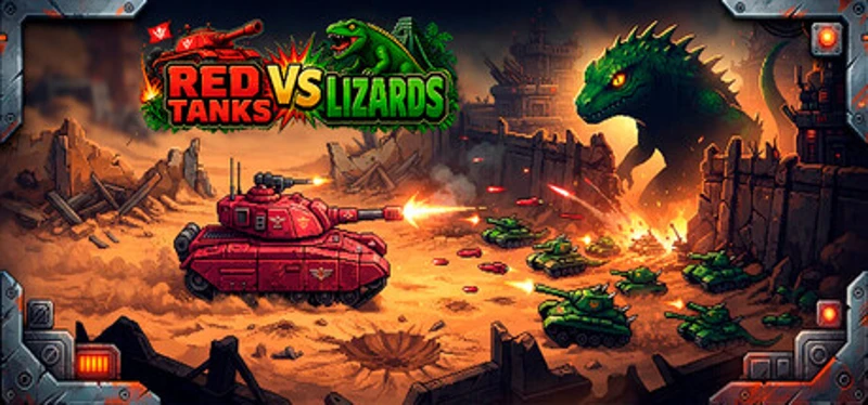 Red Tanks vs Lizard Image