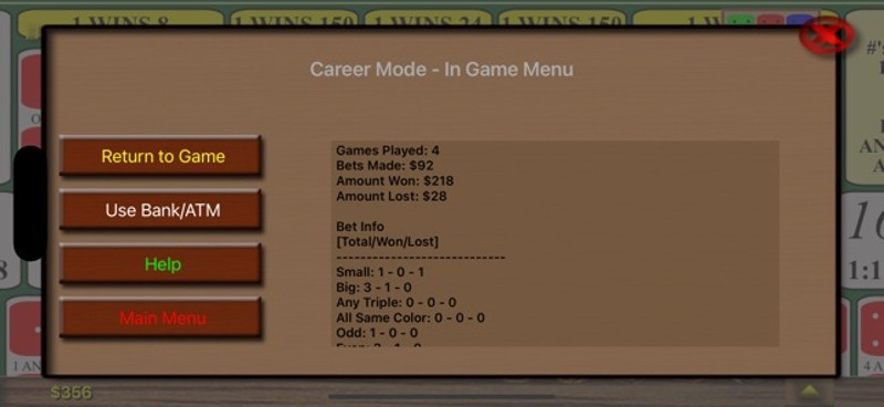 Sic Bo / Hi-Lo screenshot