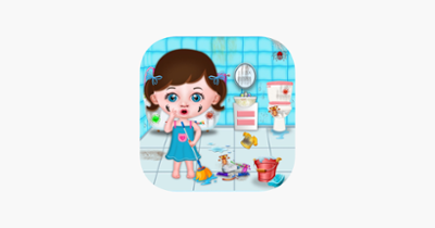 Baby Girl Home Cleaning Image