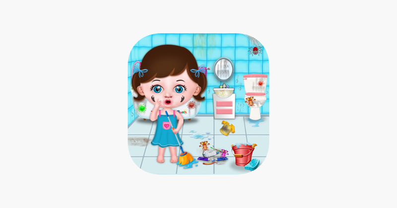 Baby Girl Home Cleaning Game Cover