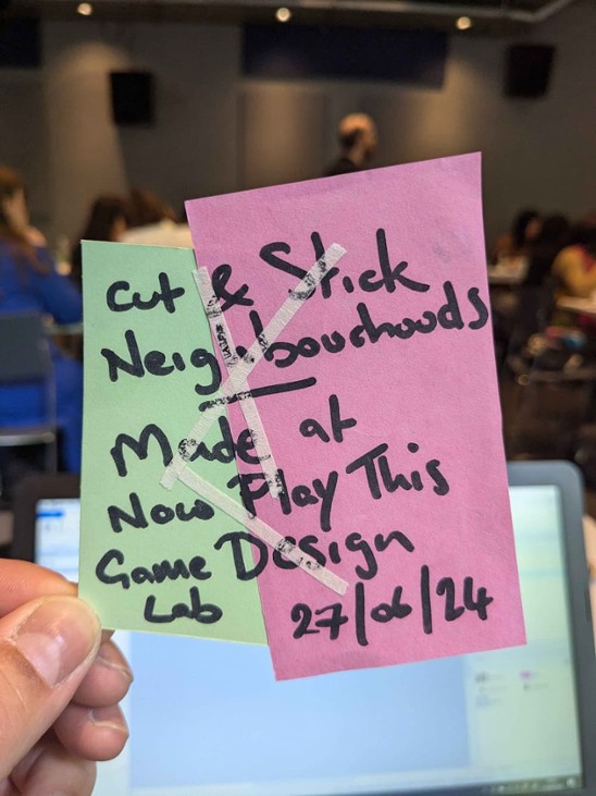 Games like Cut and Stick Neighbourhoods: Game Design Lab