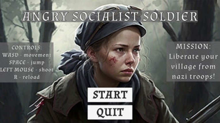 Angry Socialist Soldier Image