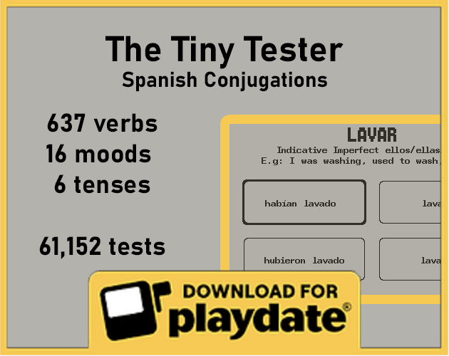 Games like Tiny Tester - Spanish Conjugations