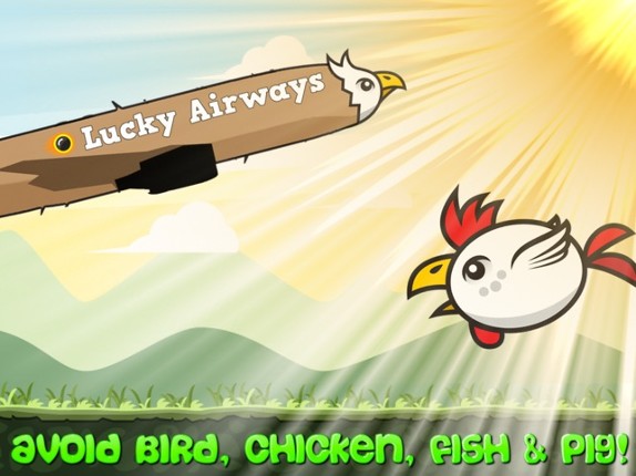 Lucky Airways vs Flying Bird, Chicken, Fish and Pig Image