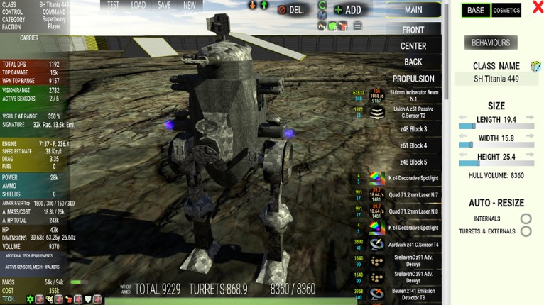 Mk50TWL Vehicle Battler Custom Slider screenshot