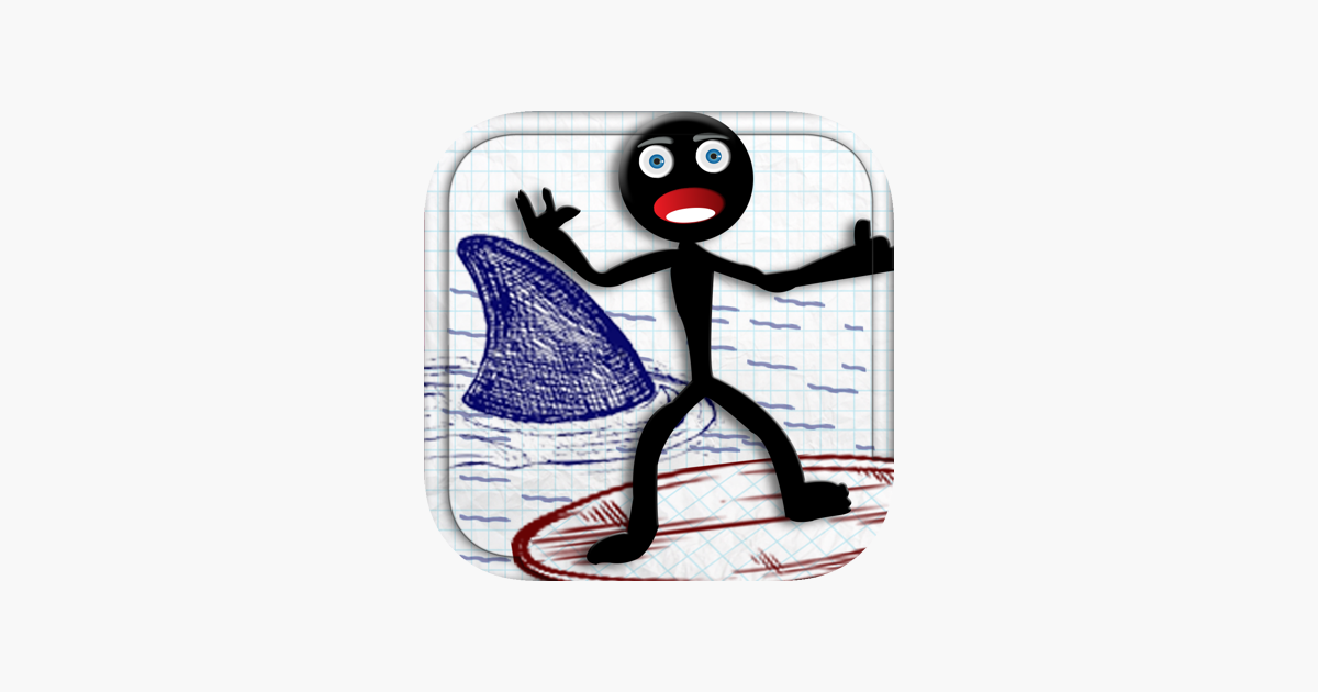 Games like Stick-man Doodle Steps: Dont Step on The Shark Fins
