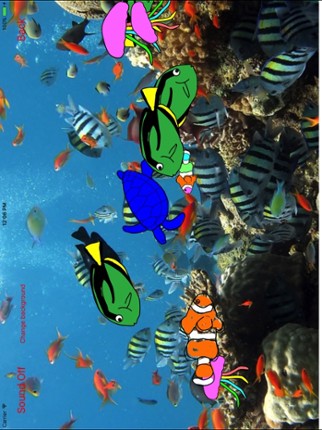 Coloring Book Fish Aquarium Image