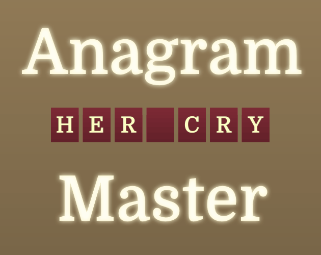 Games like Anagram Master
