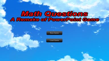 Math Questions: a Remake of PowerPoint Game Image