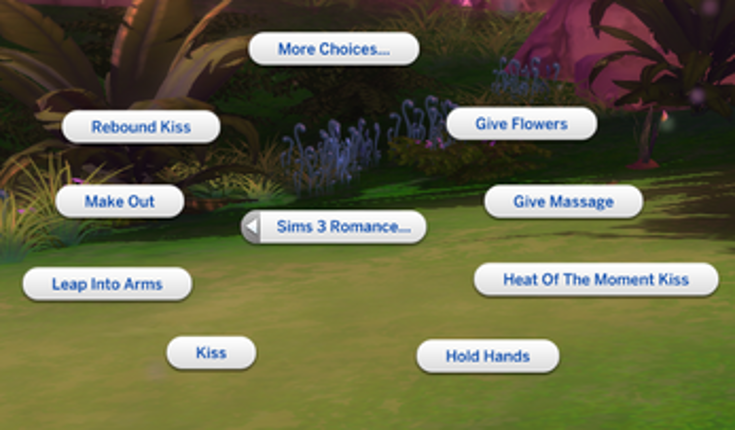 The Sims 4 Romantic Interaction from Sims 3 Image