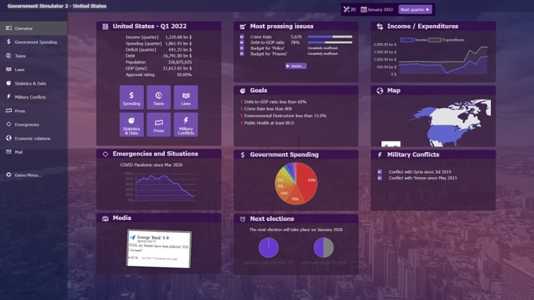 Government Simulator 2 screenshot