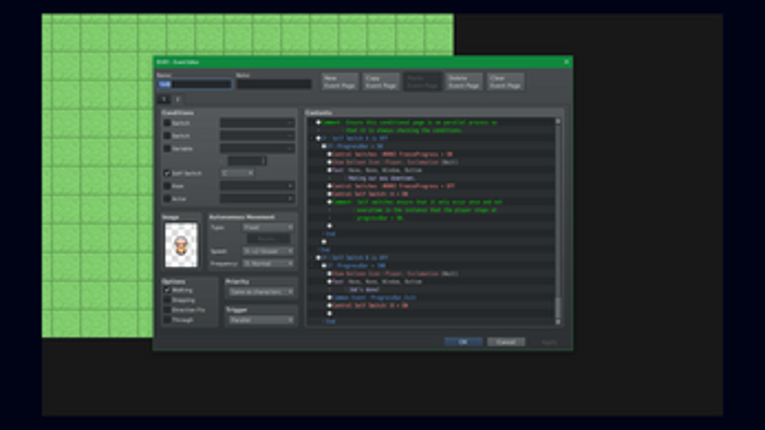 Holding Progress Bar! - RMMZ Tutorial [No Plugin] Image