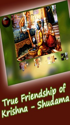 Little Krishna jighsaw puzzle free game for kids - the hindu divine god krishna lila screenshot