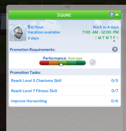 Medieval Knight Career for the Sims 4 screenshot