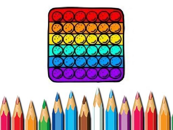 Pop It Coloring Book Image