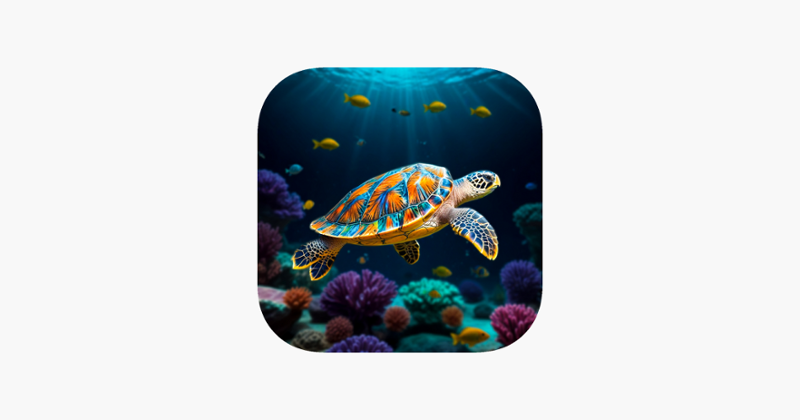 Sea Turtle &amp; Princess Mermaid Image